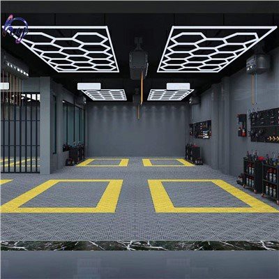 DIY Plug-í sexhyrndum LED loftljósum fyrir bílskúrsljós